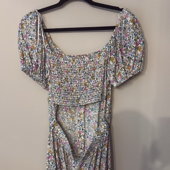 Nordstrom Elodie Floral Button Front Mini Dress size L - Picture 5 of 5